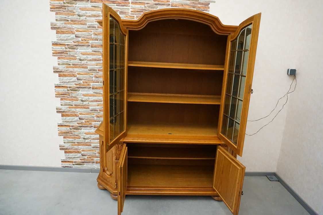 Witryna z komodą szybki szlifowane podświetlana szer. 170 cm  (p-728)