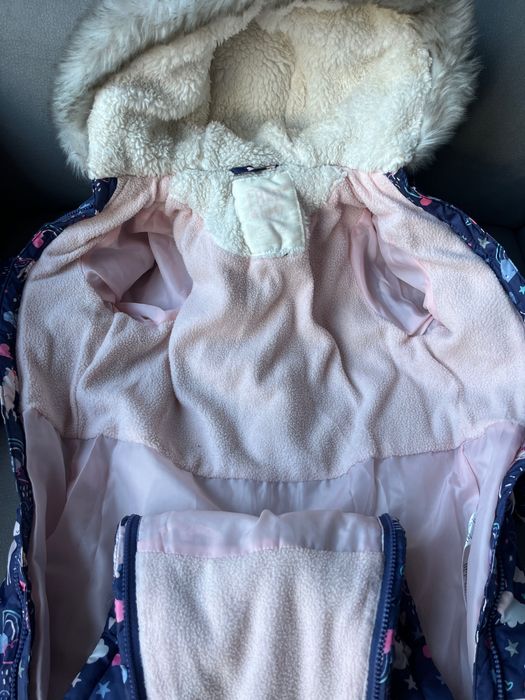 Wiosenny Kombinezon dla dziewczynki Jednorożec 80 cm (9-12 m) F&F