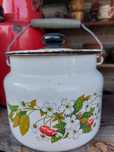 Kanka emaliowane design vintage prl UNIKAT y