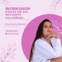 Worshop unhas de gel