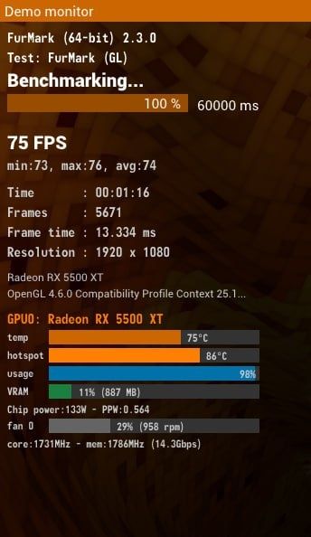 Rx 5500 xt 8gb sapphire nitro+