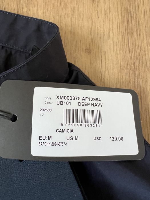 Сорочка Armani Exchange limited edition синя оригінал M нова