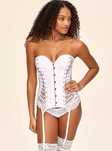 Белый свадебный корсет M L Adore me Victoria's secret утягивающий