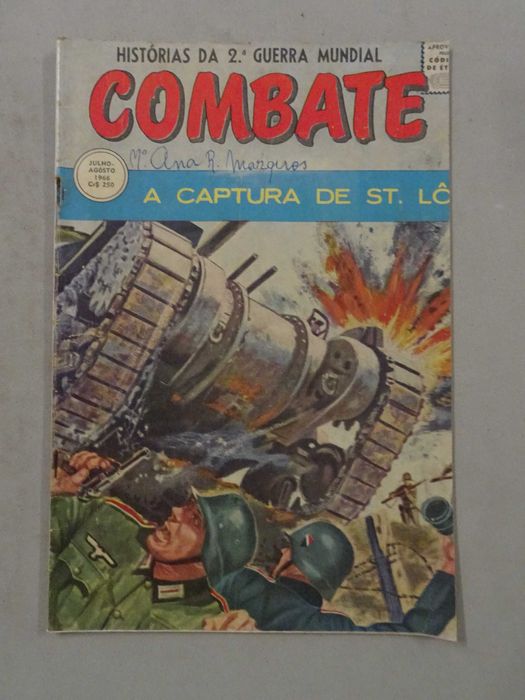 Livro Aprovado pelo código de ética - Combate - Julho Agosto 1966
