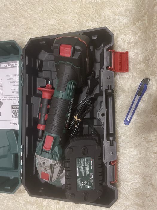 Болгарка. Шліфтмашина кутова аккум Parkside PWSA 20-Li D4 Нова