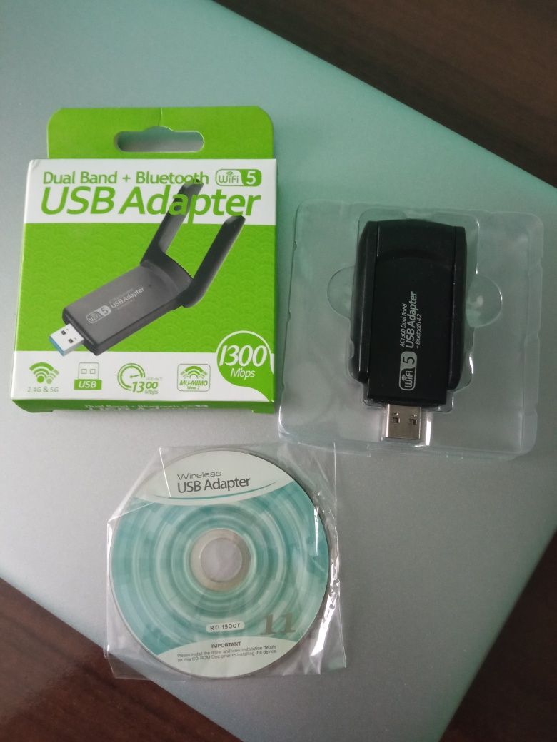 USB Wi-Fi adapter 2.4/5 Ghz + Bluetooth 4.2