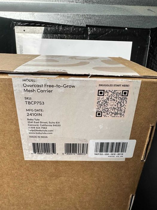 Canguru Tula Free-to-Grow, para bebés com peso entre os 3 e os 20 kg.