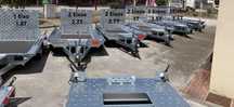 Atrelado Máquina Giratória Reboque Máquina Bocat Traillers escavadora