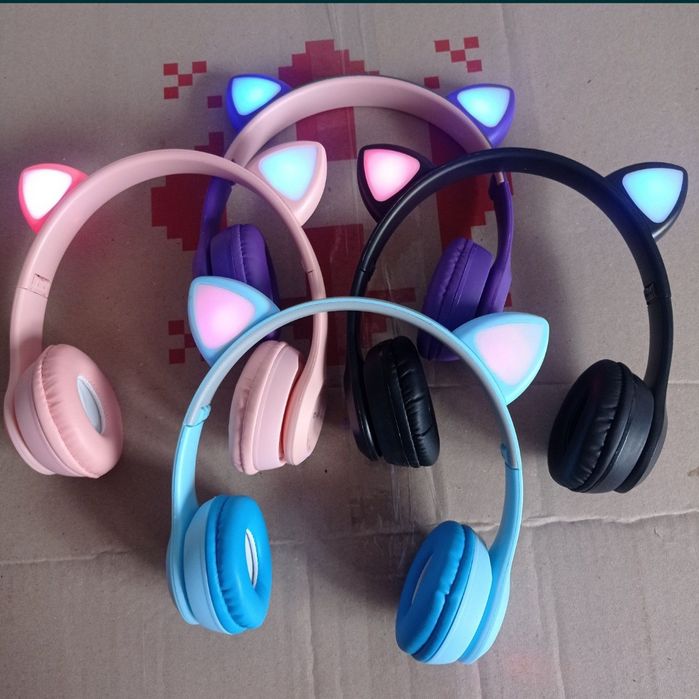 Новые безпроводные P47 Y47 детские наушники Bluetooth MP3 Кошачьи Ушки