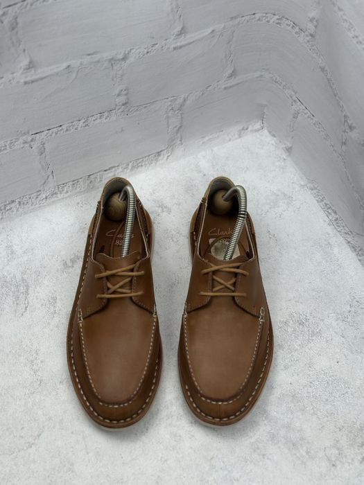 Чоловічі шкіряні кросівки туфлі Clarks 43p