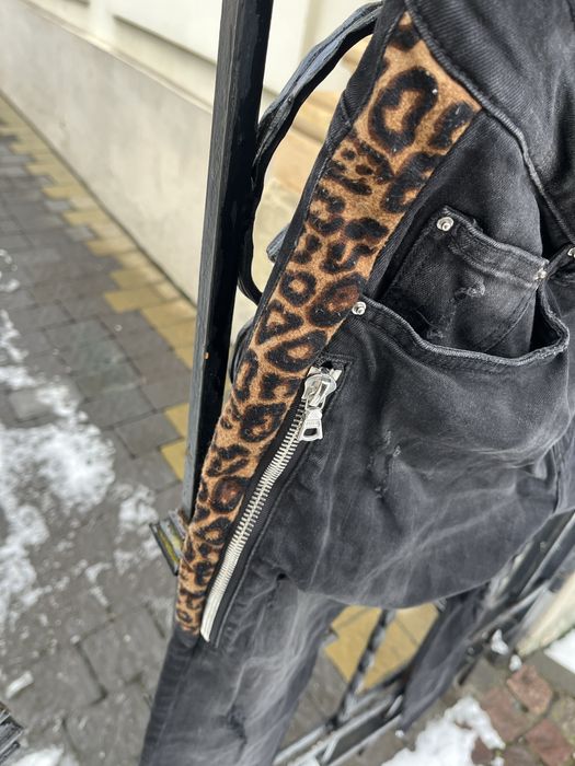 Джинсы amiri leopard