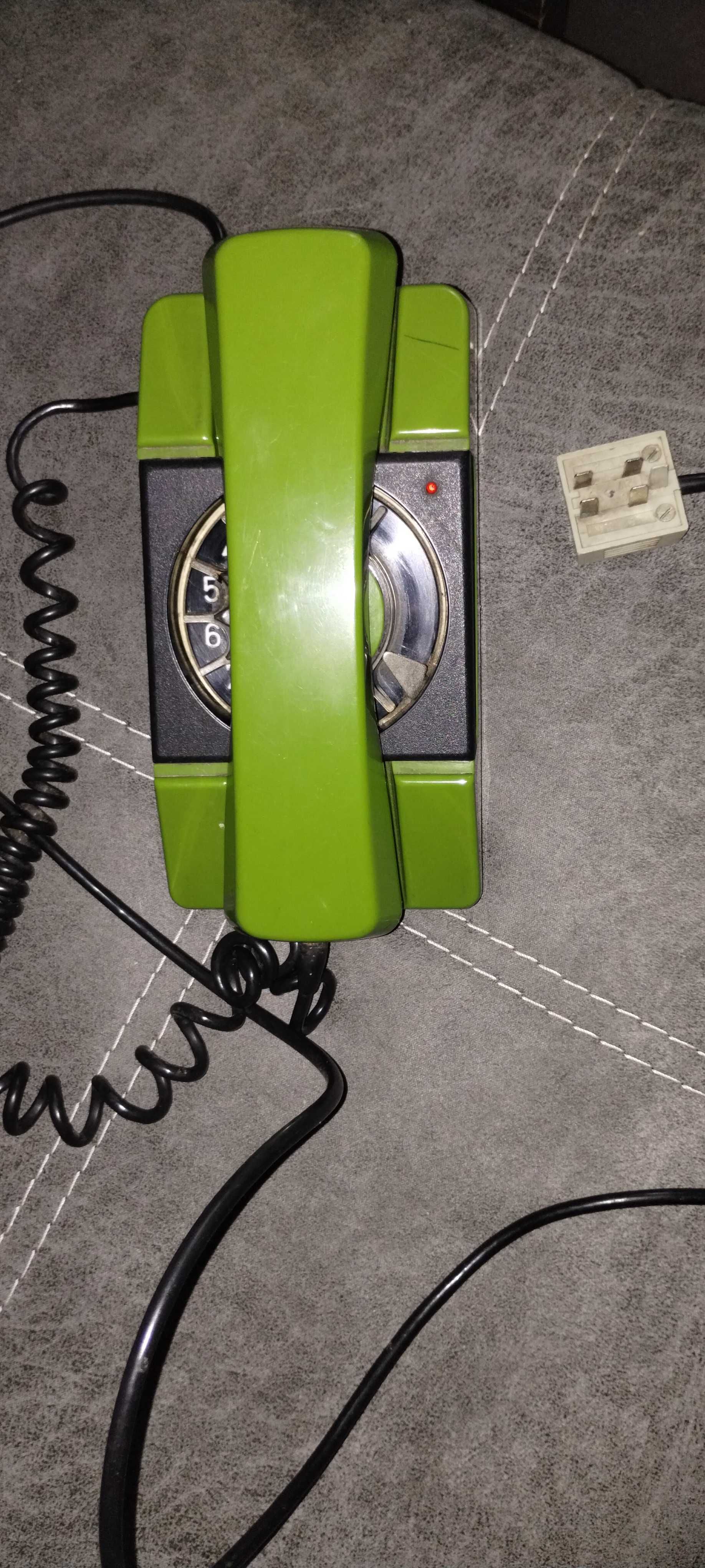 Telefon tarczowy stacjonarny Bartek vintage Zielony