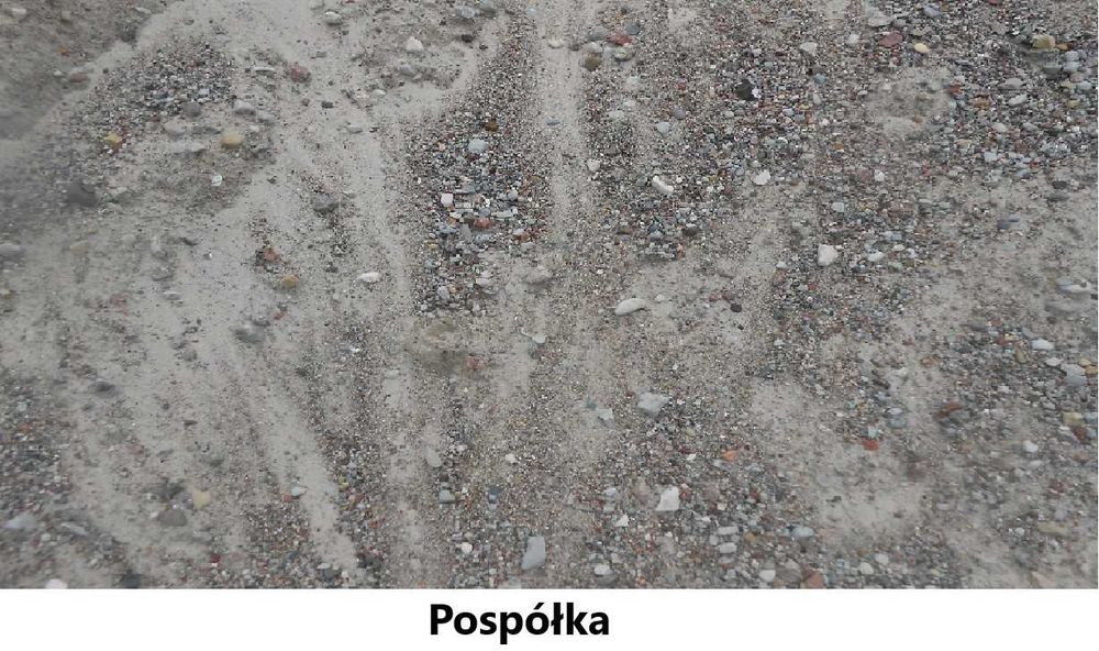 Piasek, Żwir płukany 0-2 mm, 0-4 mm, Pospółka, Piach zwykły, kopany