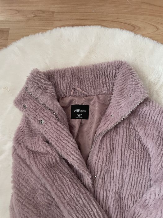 Nowa ciepła różowa kurtka polarowa FB Sister (XS)