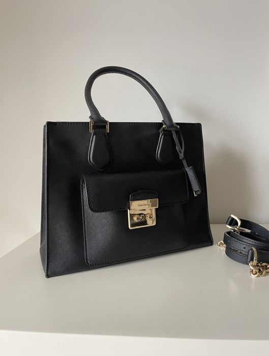 Michael Kors czarna torebka Tote bag stan bdb BRIGGETTE
