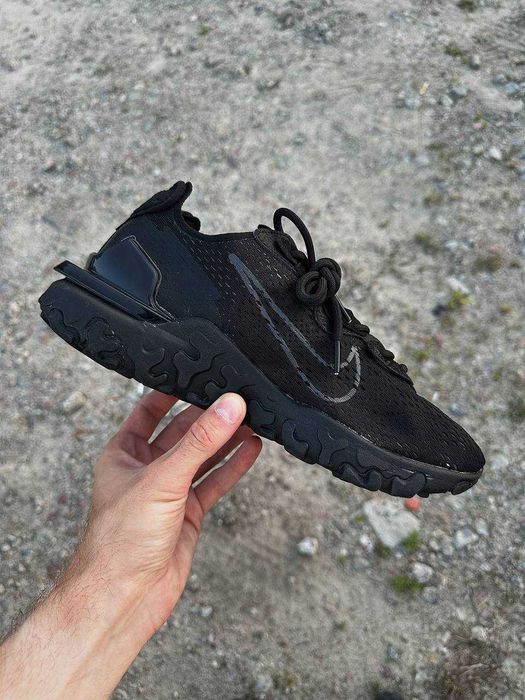 Мужские кроссовки Nike React Vision Matte Black Premium. 40-45