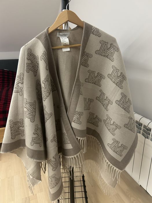 Max Mara вовняне пончо шарф з вовни