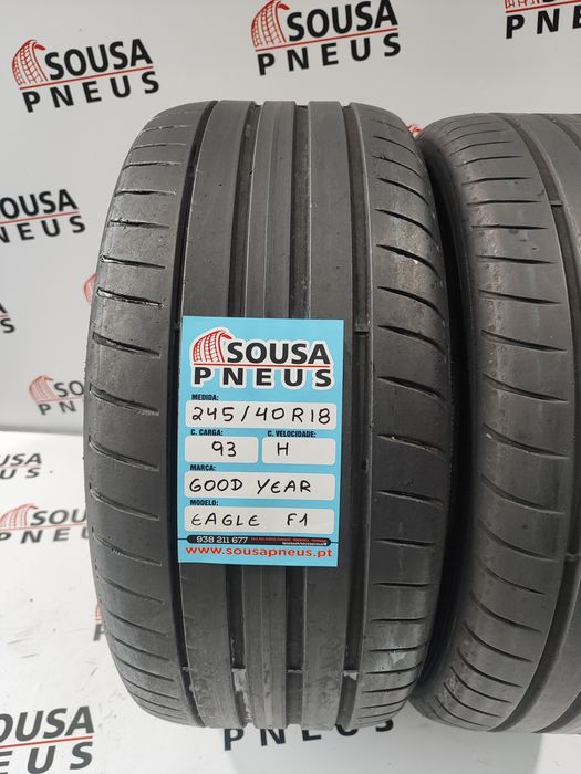 2 pneus semi novos good year 245-40R18 - Oferta dos Portes  140 Euros