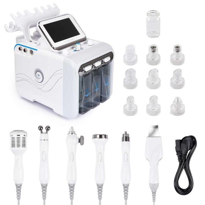 Kombajn Oczyszczanie Wodorowe Fale Radiowe RF Liposukcja Laser 6w1