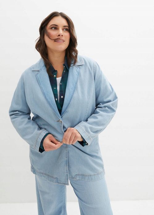 B.P.C marynarka oversize jeansowa jasnoniebieska 42.