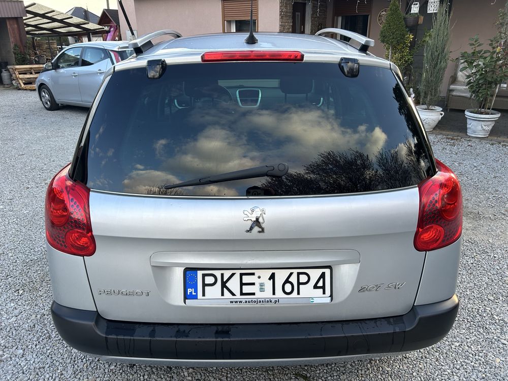 Peugeot 207 SW 2009r. 1.4bp, klima, panorama