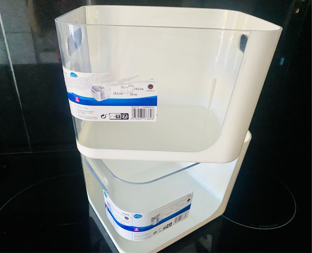 3 Caixas de arrumacao plasticas