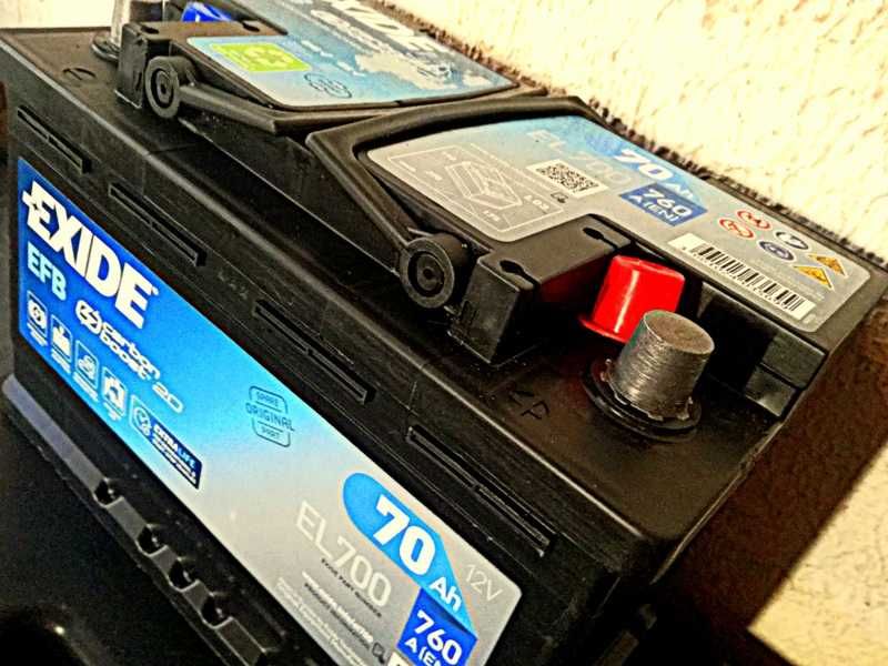 Akumulator EXIDE EFB St-stop 70Ah/760A,P+,Carbon boost 2.0