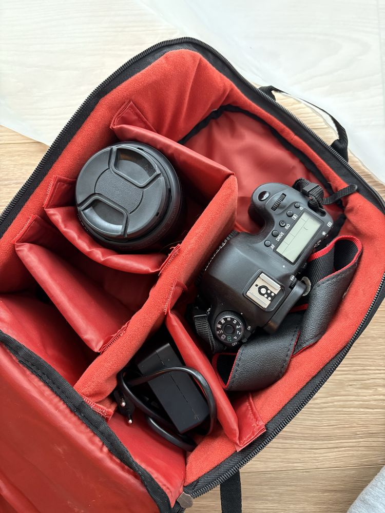 Canon EOS 6D + Sigma 35mm f/1.4 Art + karta 64GB + plecak