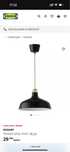 Candeeiro Ranarp ikea - NOVO