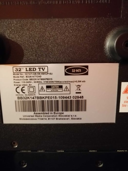 Tv Blaupunkt 32 cale 100Hz