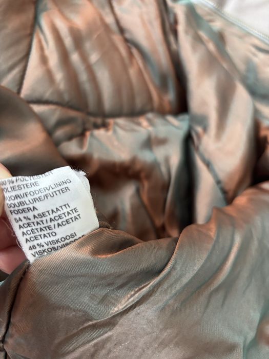 Płaszcz pachy 80x2 nietoperz perłowy z naturalnym futerkiem 46/48