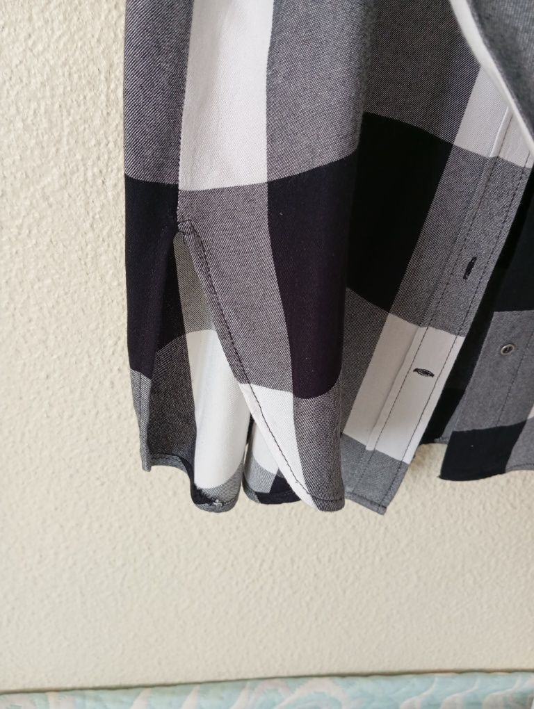 Camisa Zara M preto e branco