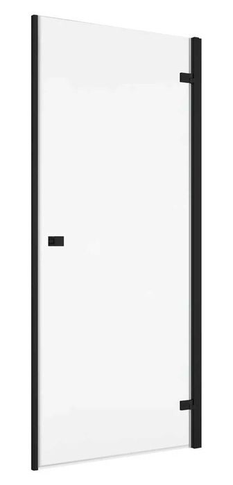 Ronal Drzwi prysznicowe 1-cz, prawe 80x200 czarny mat AN1CD080.00607