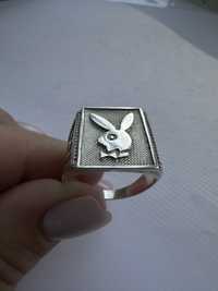 Кольцо серебрянное 925 , размер 20, вес 11,03 грамма Playboy