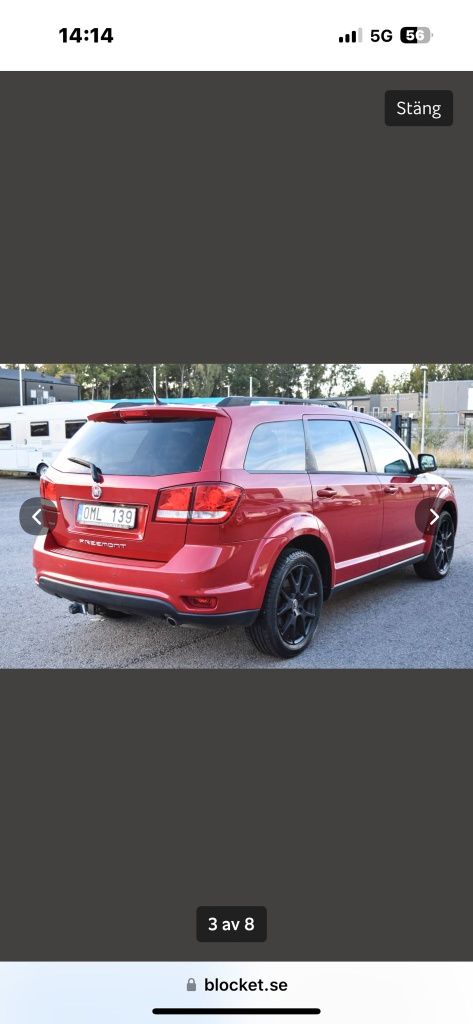 Fiat Freemont Black Code Alpine automat 19"  skóry kamera Candy Red