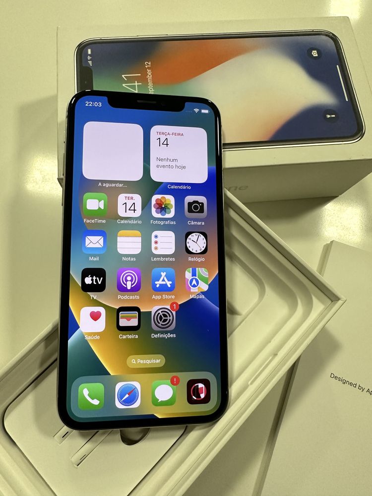 Vendo IPhone X branco 64gb