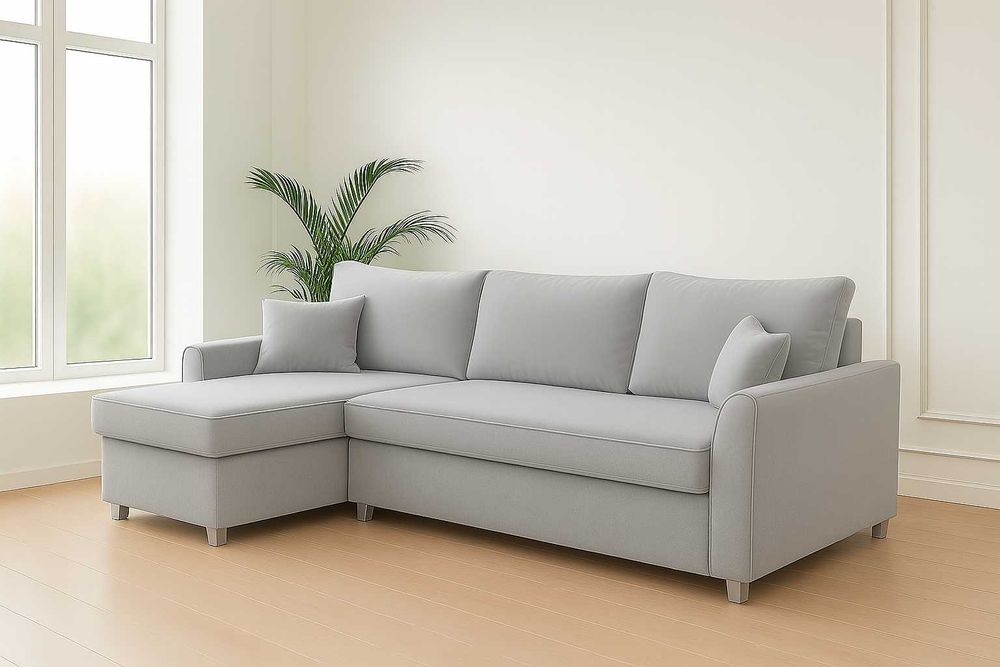 Narożnik rogówka MOLY z funkcją spania sprężyna bonell matt velvet