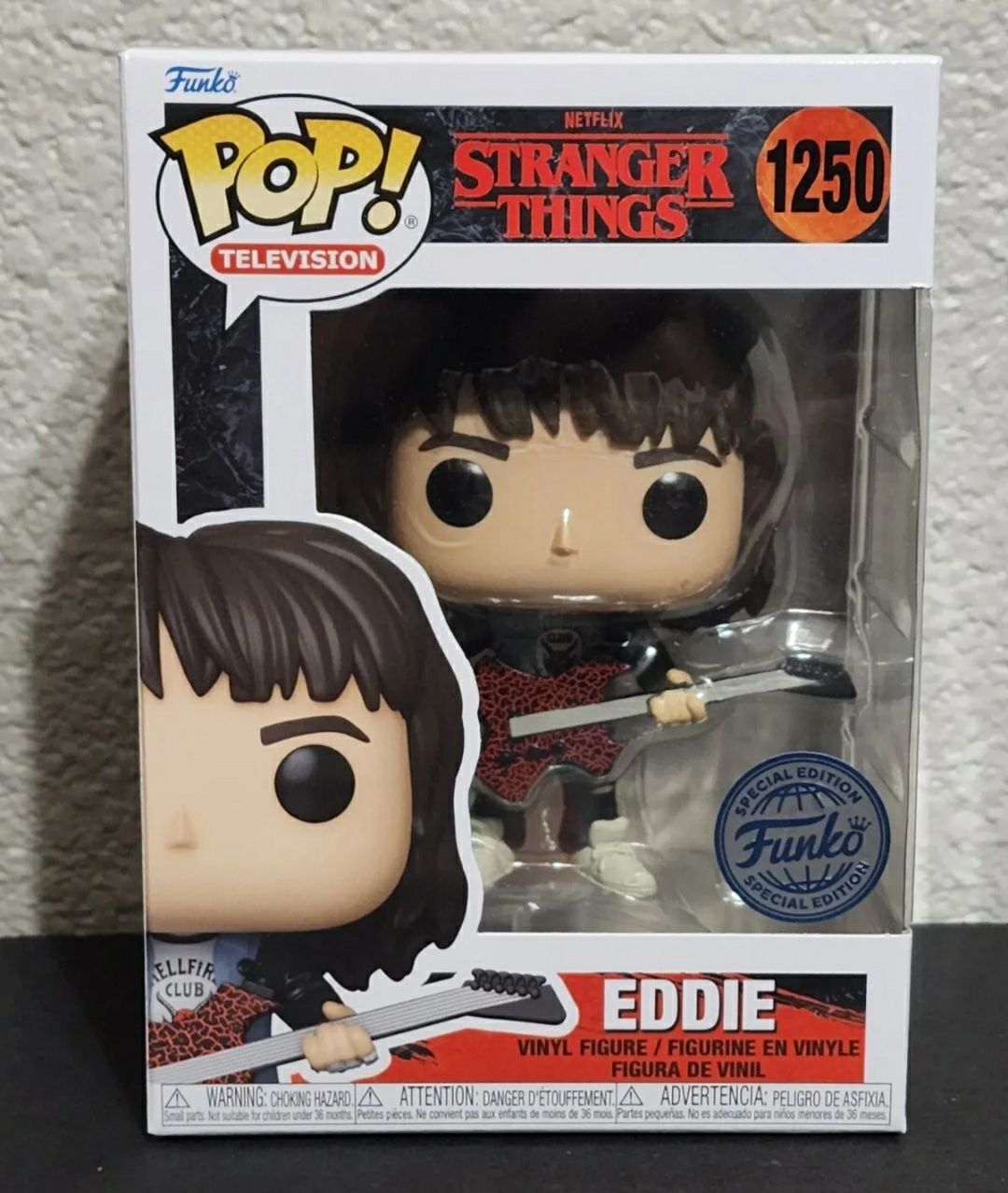 Funko Pop Stranger things Eddie 1250 Фанко Поп Эдди Очень странные