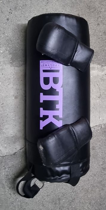 Saco boxe + luvas