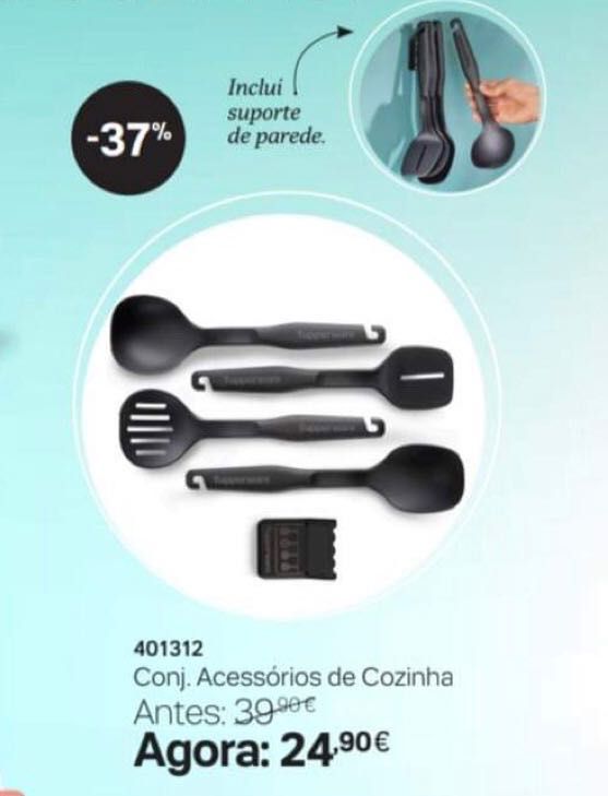 Conjunto utensílios Tupperware