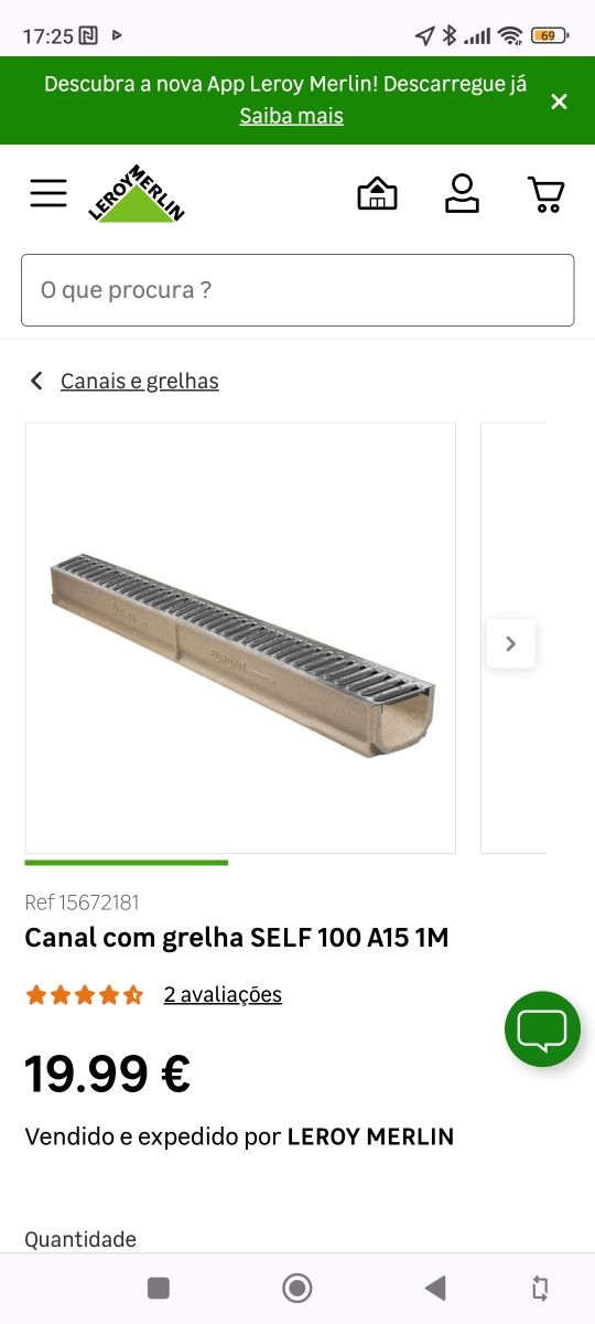 Canais sem grelha