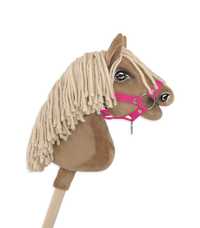 Kantar dla konia Hobby Horse A4 zapinany mały - ciemny różowy!