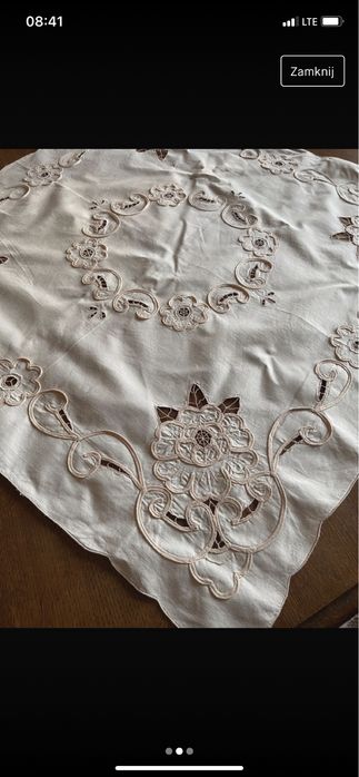 Obrus kwadratowy ecru