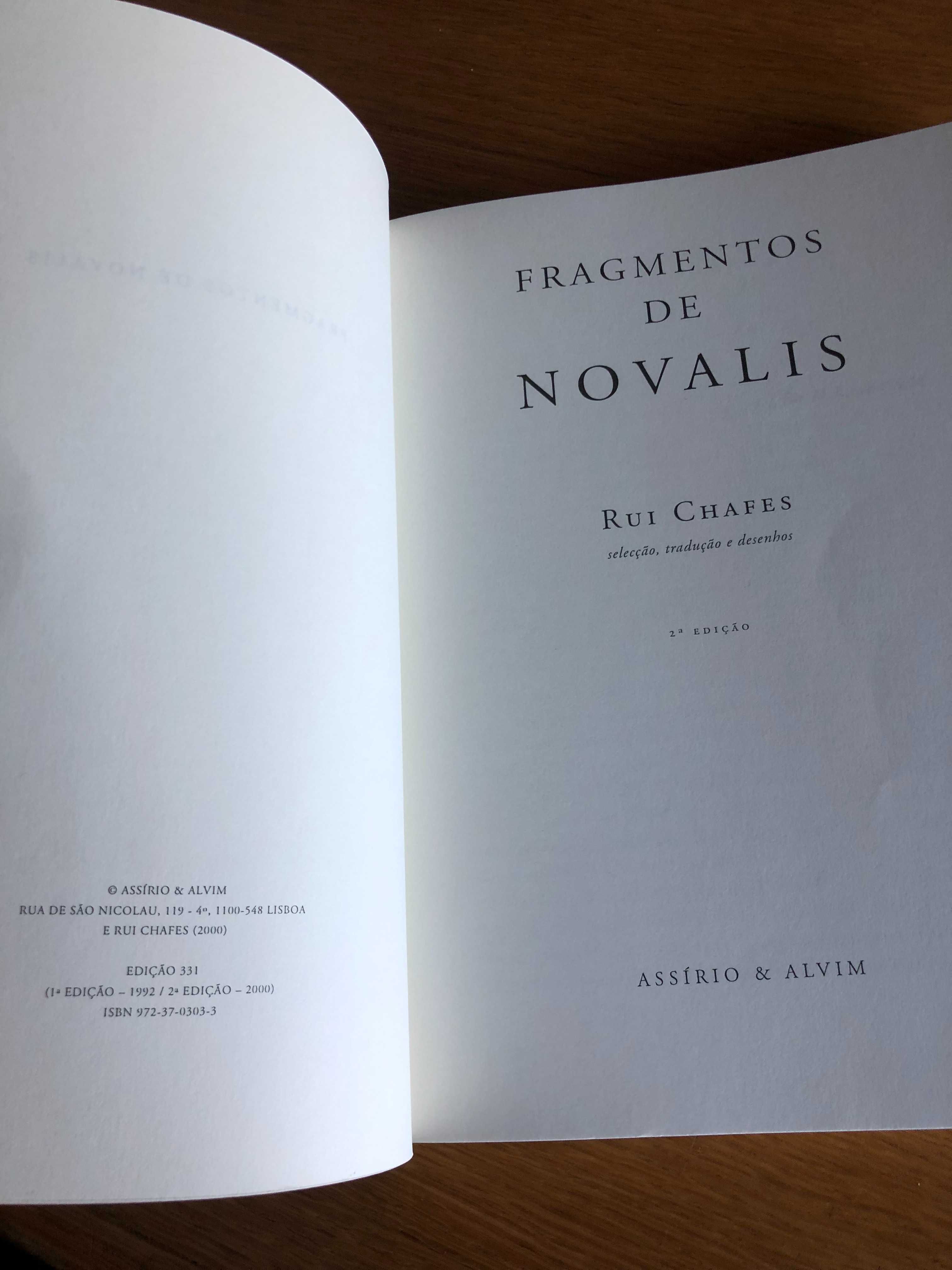 FRAGMENTOS    Novalis   tradução Rui Chafes