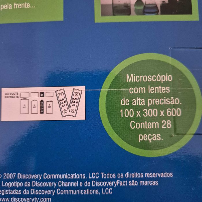 Prenda Microscópio NOVO Selado Discovery Channel NATAL PRENDA