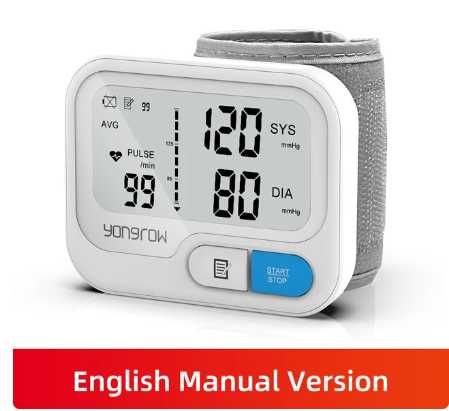 Yongrow cyfrowy nadgarstek Monitor ciśnienia krwi