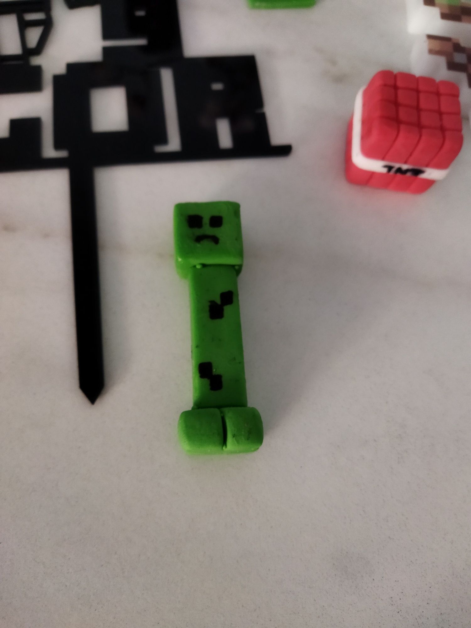 Figurki na tort Minecraft