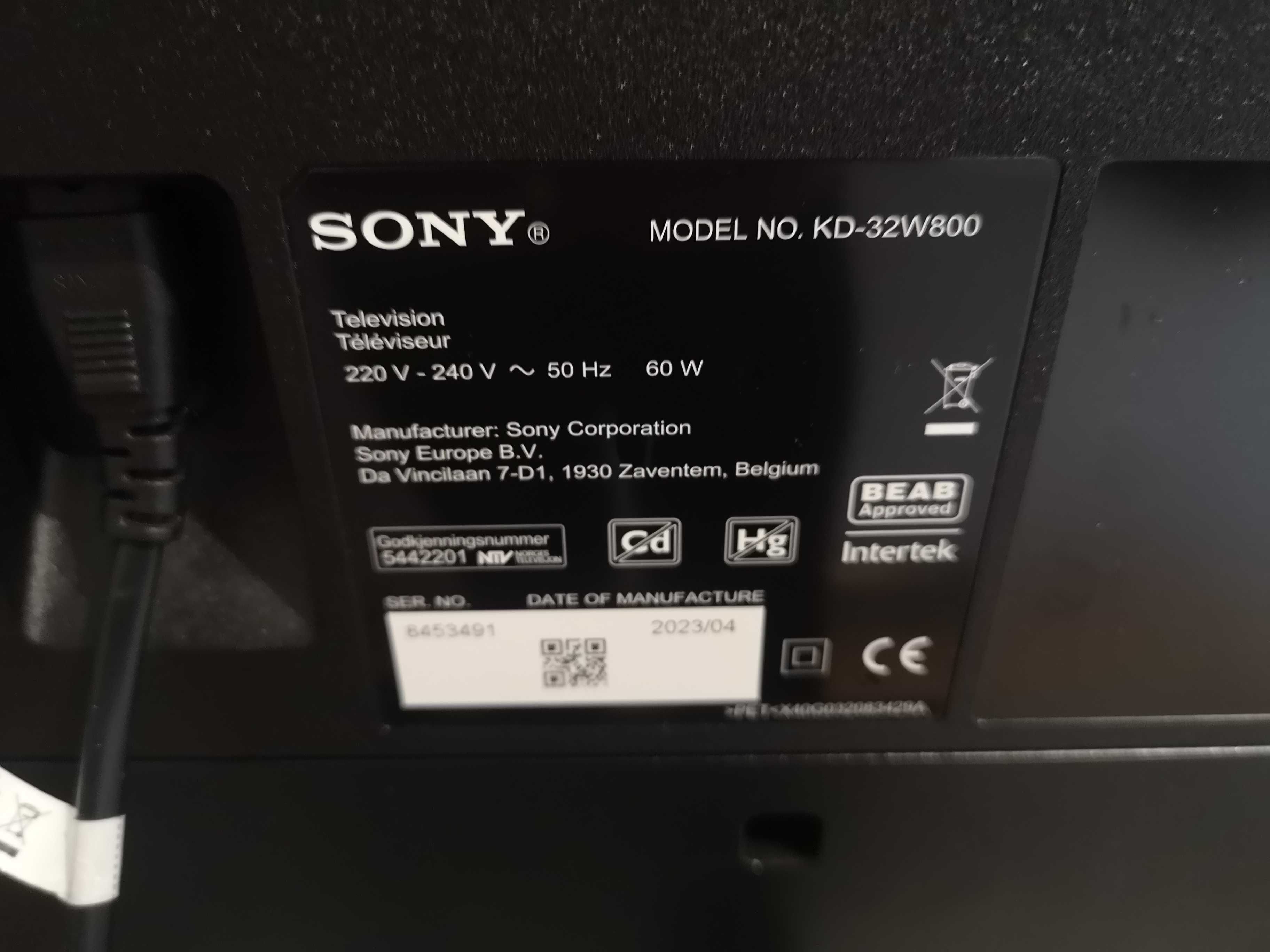 Telewizor Sony 32" model KD-32w800