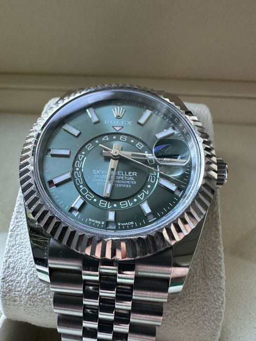 Rolex Sky-Dweller 336934 2024 року Mint Green золото/сталь ОБМІН