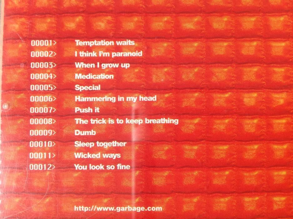 garbage/ version 2,0/cd z 1998r